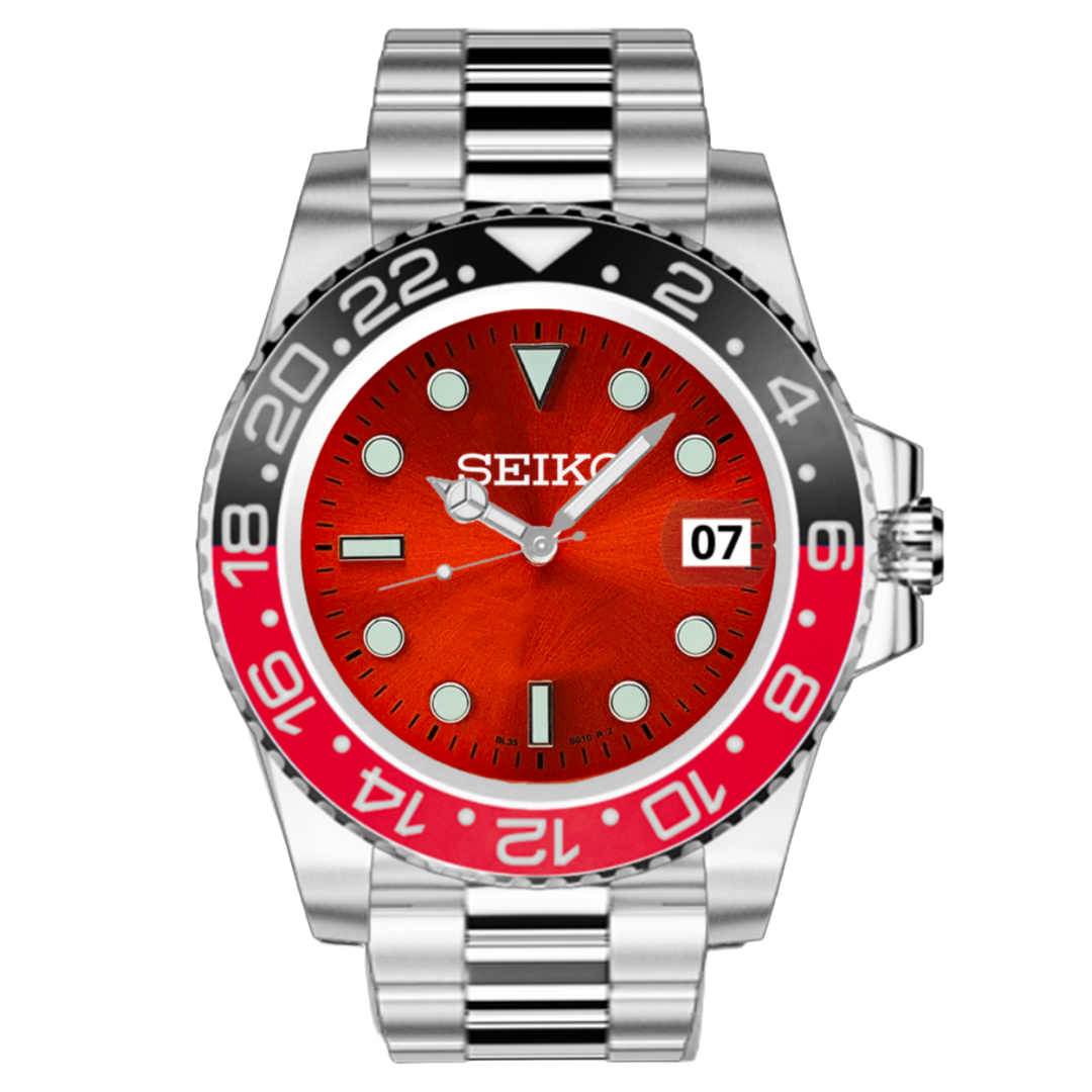 Seiko - GMT RED (Sunstripe)